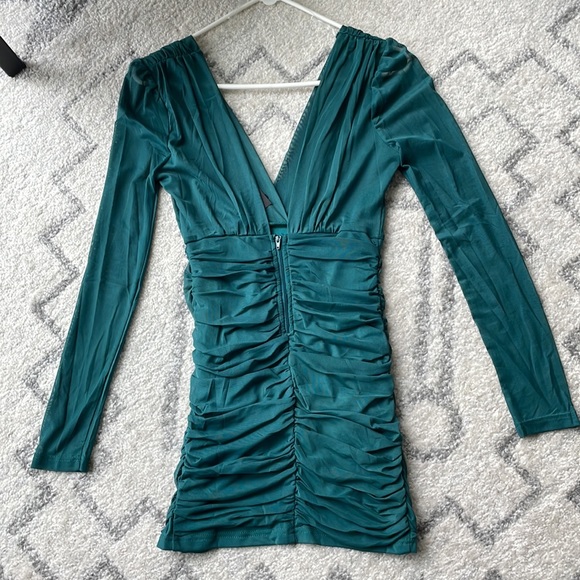 NWT- Fashion Nova Sheer Mini Dress - Picture 6 of 7